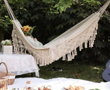 Macramé Fringed Hammock